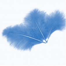 Перья Голубые, 13-15 см, 30 шт