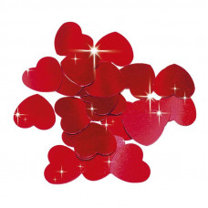 Конфетти "Сердца Красные" 6 мм /14 гр./