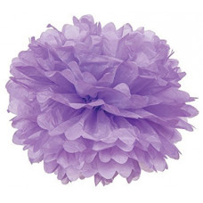 Бумажный помпон Сиреневый (12''/30 см)