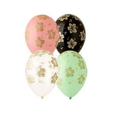 Шелкография 14" паст Гибискус золотой/Ит