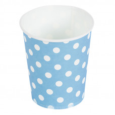Стаканчики "Голубые точки" 180мл, 6шт.