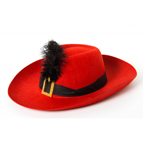 Шляпа, Красная с пером