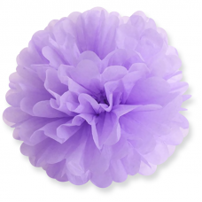 Бумажный помпон Сиреневый (14''/36 см)