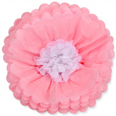 Бумажный цветок Розовый (14''/36 см)