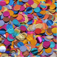 Конфетти фольга, Кружки, Ассорти, 50гр, 1см