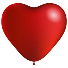 Сердце (12''/30 см) Красный, пастель, 100 шт.