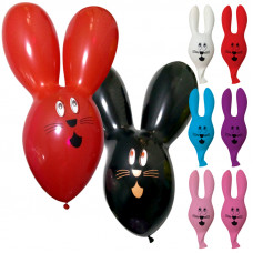 Фигура Заяц (17''/43 см) Ассорти, пастель, 50 шт.