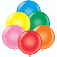 Шар (24''/61 см) Ассорти, пастель, 10 шт.