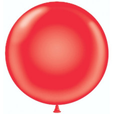 Шар (24''/61 см) Красный, пастель, 10 шт