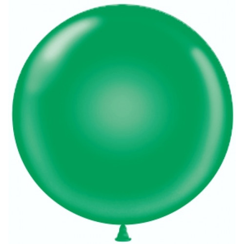 Шар (24''/61 см) Зеленый, пастель, 10 шт.