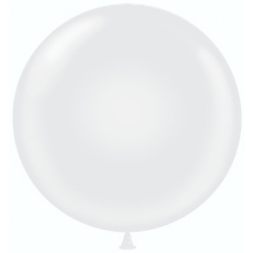 Шар (36''/91 см) Белый, пастель, 10 шт.