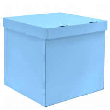 Коробка для воздушных шаров Голубой, 60*60*60 см, 1 шт.