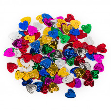 Конфетти эмбоссированные сердца  17гр.