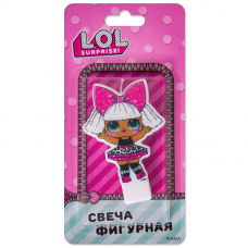 Свеча фигурная, Кукла ЛОЛ (LOL), 7 см, 1 шт.
