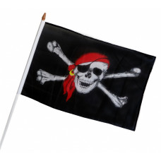 Флаг , 9 мая, Триколор, Пиратский 30х45см по 100