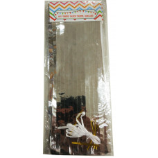 Гирлянда Тассел, (35 см, 5 шт), Серебро.