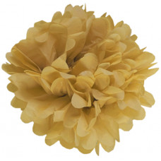 Бумажный помпон Золото (8"/20 см)