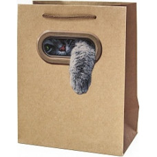 Пакет подарочный, Пушистая Лапка, Крафт, 18*23*10 см, 1 шт.
