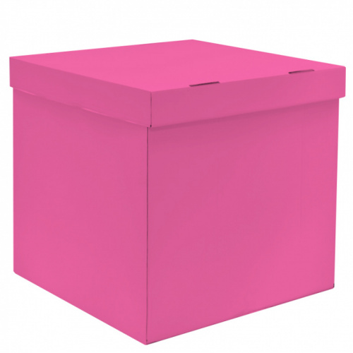 Коробка для воздушных шаров, Розовая, 70*70*70 см, 1 шт.