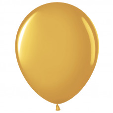 Шар (5''/13 см) Золото (818), металлик, 100 шт.