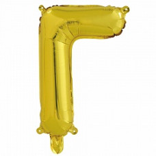 Шар с клапаном (16''/41 см) Буква, Г, Золото, 1 шт.