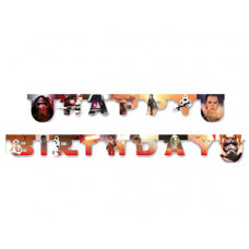 Гирлянда-буквы Звездные войны 7 2,2м