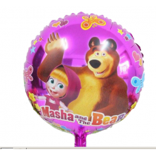 Шар (18 46 см) Круг, Маша и медведь 
