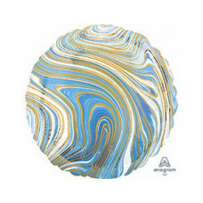 А Б/РИС КРУГ 18" Мрамор Blue