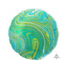 А Б/РИС КРУГ 18" Мрамор Blue Green
