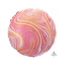 А Б/РИС КРУГ 18" Мрамор Pink