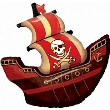 Шар (40''/102 см) Фигура, Пиратский корабль, 1 шт.