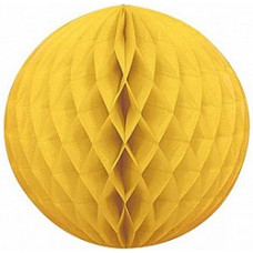 Бумажный шар Желтый (10''/25 см)