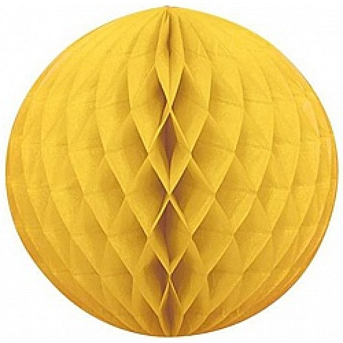 Бумажный шар Желтый (10''/25 см)