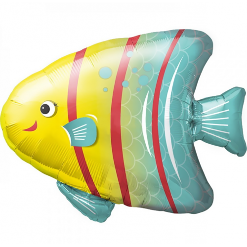Шар (31''/79 см) Фигура, Яркая рыбка, 1 шт.