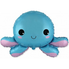 Шар (14''/36 см) Мини-фигура, Маленький осьминог, 1 шт.