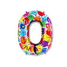 Г ЦИФРА 0  40" Шары