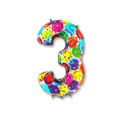Г ЦИФРА 3  40" Шары