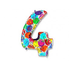 Г ЦИФРА 4  40" Шары
