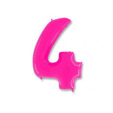 Г ЦИФРА 4  40" Яркий Розовый