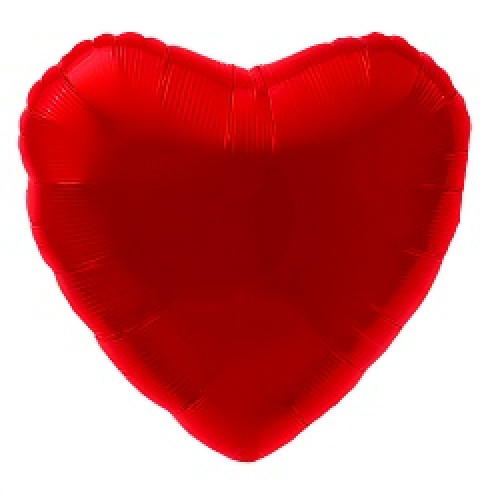 Шар (30''/76 см) Сердце, Красный, 1 шт. в упак.