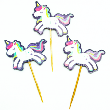 Пики для канапе Сказочные единороги, 12 шт