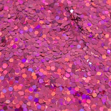 Конфетти фольга Шестиугольники, Розовый, 0,25 см, 100 г.