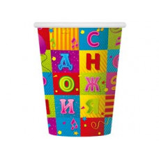 Стакан бум С ДР Мозаика 250мл 6шт/G