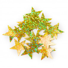 Конфетти звезды золото голография 17гр.
