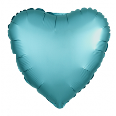 Шар (18''/46 см) Сердце, Тиффани, Сатин, 1 шт.