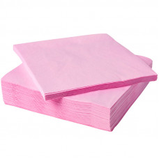 Салфетки однотонные, Розовые, 32 х 32 см, 20 шт