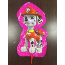 Шар с клапаном (15''/38 см) Мини-фигура, Маршал, 1 шт.