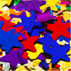 Конфетти фольга, Звезды, Ассорти, 50 гр