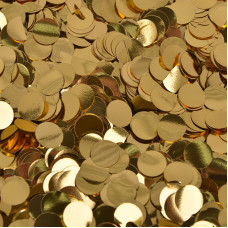 Конфетти фольга, Круги, Золото, 1 см, 50гр