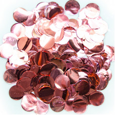 Конфетти фольга, Круги, Розовое Золото, 2 см, 50 гр